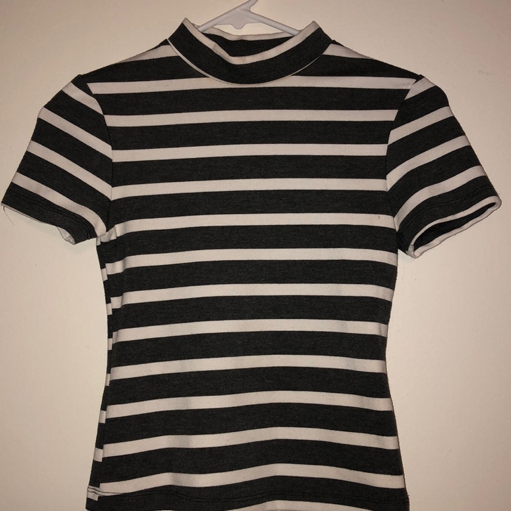 American Apparel striped crop top